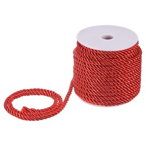 Unique Bargains Soft Polyester Twisted Silk Decorative Craft Cord Trim Cord Rope 22 Yards 1 Pc - 1 of 4