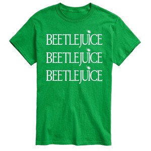 Men's - Beetlejuice - Stacked White Logo Short Sleeve Graphic T-Shirt - 1 of 4