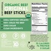 Mission Meats USDA Certified Organic Beef Sticks – Organic & Grass Fed Beef, Zero Sugar, Gluten Free, Non-GMO, Original 0.75oz - 3 of 4