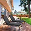 Aoodor 72 x 21 x 3 Inches Patio Chaise Lounger Cushions, Olefin Fabric Slipcovers with Sponge Foam, Set of 2 - 3 of 4