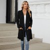 Coolmee Women's Cardigan Long Sleeve Open Front Cardigan Casual Lightweight Long Cardigans Loose Knit Outwear with Pockets - 4 of 4