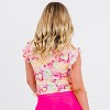 Calypsa Girl's Flutter Sleeve UPF 50+ Chloe Swim Top - 2 of 3