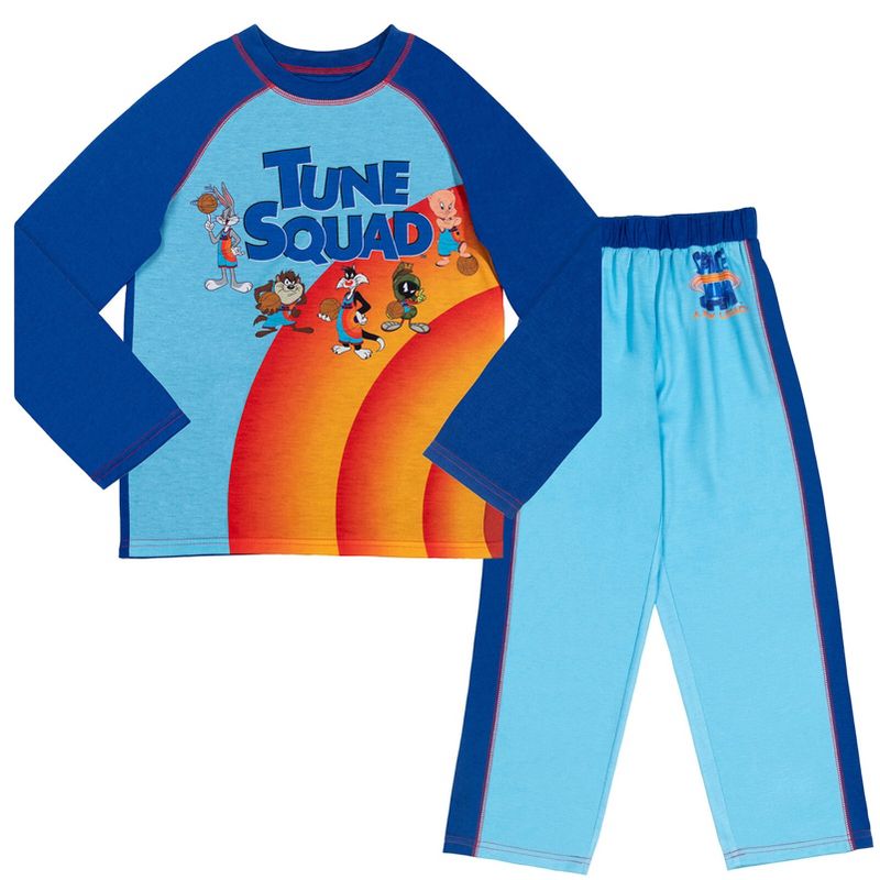 SPACE JAM Looney Tunes Pajama Shirt and Pants Sleep Set Little Kid to Big Kid, 1 of 9