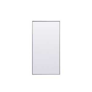 Elegant Lighting Metal Frame Rectangle Full Length Mirror 30x60 Inch in Silver - 1 of 4