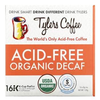 Tylers Coffees Acid-Free Organic Decaf, 16 K-Cup Pod's