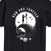 Men's - The Nightmare Before Christmas - Jack and Sally On Hill Now And Forever Short Sleeve Graphic T-Shirt - 2 of 4