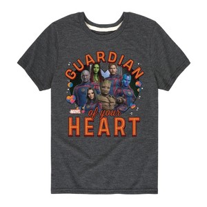 Boys' - Marvel - Guardian Of Your Heart Valentine Short Sleeve Graphic T-Shirt - 1 of 4