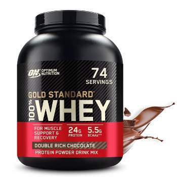 Optimum Nutrition, Gold Standard 100% Whey Protein Powder, Double Rich Chocolate, 5lb