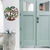 Slickblue Colorful Palm Trees Metal Wall Art, 24-Inch Handcrafted Steel Decor for Indoor/Outdoor Display - 2 of 3