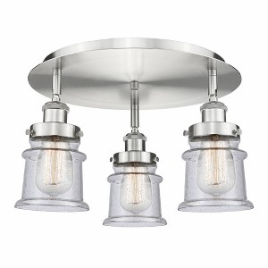 Canton - 3 Light Flush Mount In Industrial Style-9 Inches Tall and 17 Inches Wide - 1 of 1