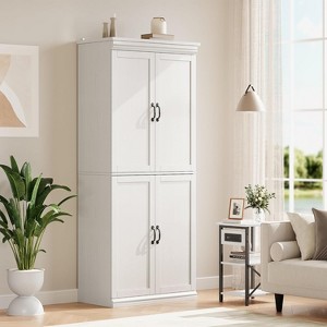 Pantry Cabinet, Freestanding Kitchen Pantry Storage Cabinet,70" Cupboard, Tall Storage Cabinet - 1 of 4