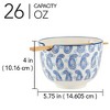 Certified International Set of 2 26oz Carnival Ramen Bowls Blue - 4 of 4