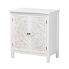 Baxton Studio Yelena Classic and Traditional White Finished Wood 2-Door Storage Cabinet - 2 of 4