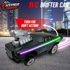 Hyper Drive RC Drifter Car, Black-Green Street Racer with LED Lights for Kids 5+ - 3 of 4