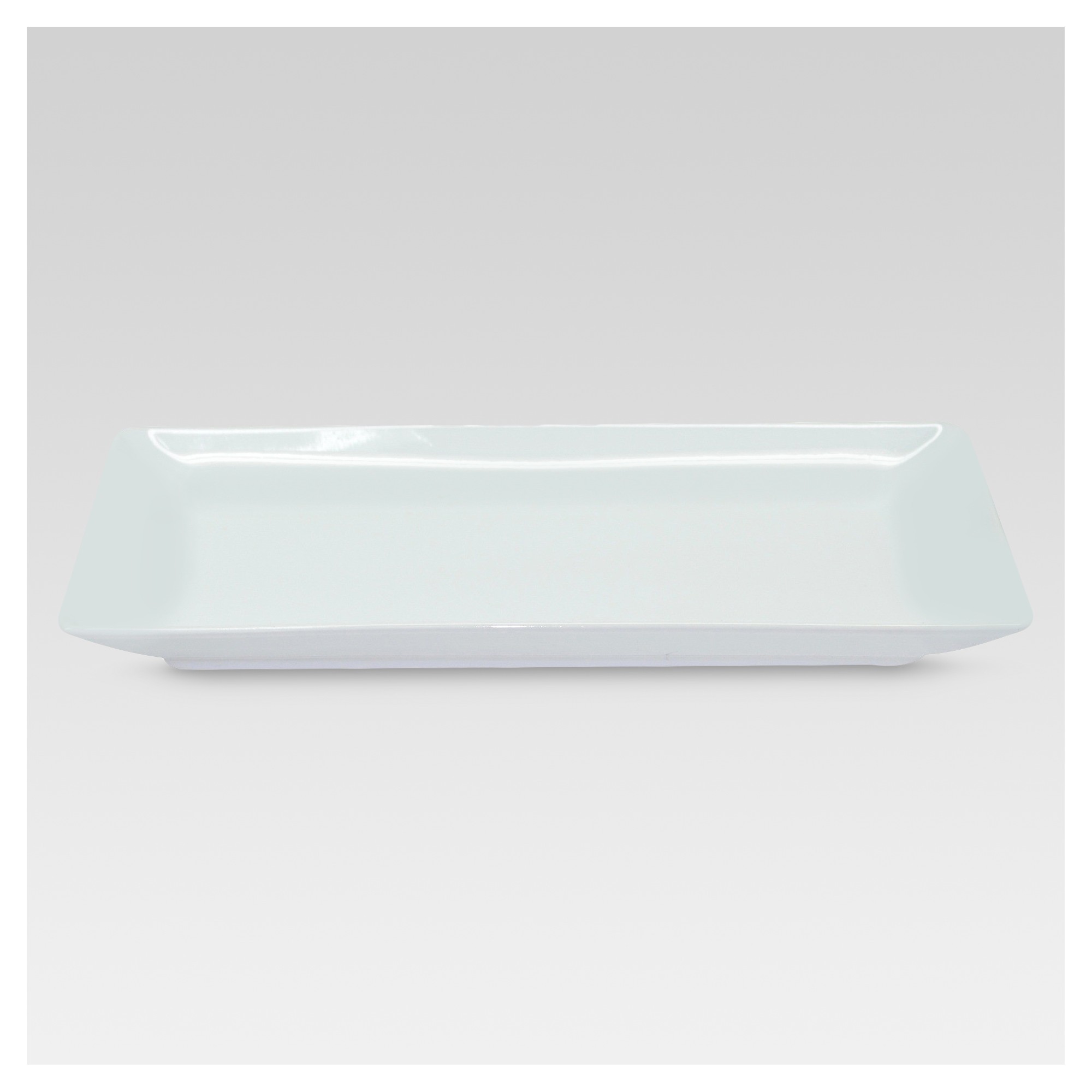 'Rectangle Serving Tray 12.2''x6.46'' Porcelain - Threshold , Clear'