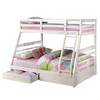 Twin Over Full Bunk Bed with Two Large Drawers and Ladder - 2 of 4