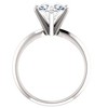 Pompeii3 3 Ct Oval Moissanite Solitaire Engagement Ring 14k White Gold - 3 of 4