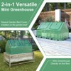 Aoodor 4 ft. x 2 ft. x 2 ft. Mini Greenhouse with 2 Zipper Doors, Water Resistant UV Protected for Flowers, Vegetables and Herbs - 4 of 4
