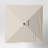 6' Square Outdoor Patio Market Umbrella with Black Pole - Threshold™ - 4 of 4