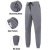 Men's Tracksuit Set 2 Piece Quarter Zip Casual Golf Jogging Suit Athletic Sports Sweatsuits Set Grey 2XL - 4 of 4