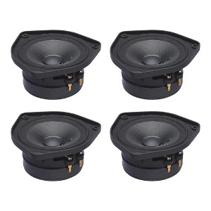 PowerBass 2 Pairs of OE-400 4" Mid Range 2-Ohm Speakers - Drop in Replacements compatible with select Bose equipped Vehicles - 1 of 3