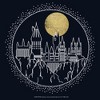 Girl's Harry Potter Hogwarts Line Art Moonrise T-Shirt - 2 of 4