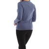 Women's Long Sleeve Scoop Neck Top - ANGEL - 2 of 4