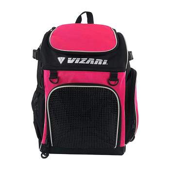 Vizari Cambria Soccer Backpack With Ball Compartment and Vented Ball Pocket and Mesh Side Cargo Pockets for Adults and Teens