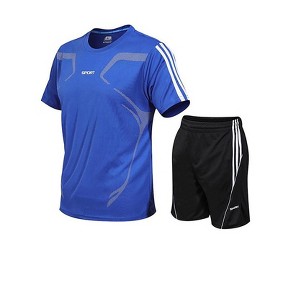 Braveman Men's Active Workout 2-Piece T-Shirt and Athletic Shorts Set - 1 of 4