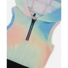 Deux par Deux Girl Hooded Dress with Elastic Waist Multicolored Tie Dye - 4 of 4