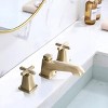 ChicFurnit Bathroom Sink Faucet Two Handles Widespread High Arc with Drain Assembly for Modern Lavatories, Gold, 16"*10"*3" - 2 of 4