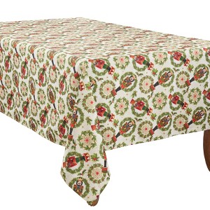 Saro Lifestyle Nutcracker Design Dining Tablecloth - 1 of 4