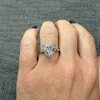 Pompeii3 3.06Ct 14k Gold Two Tone Certified Lab Created Heart Cut Diamond Engagement Ring - Size 6.5 - 4 of 4