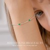 Dainty Sterling Silver Birthstone Bracelet, Simple Charm Link Jewelry, Birthday Anniversary Christmas Gift for Women - 2 of 4