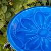 ACHLA Designs 39" Delphinium Lolly Bird Bath Blue - 3 of 4