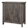 WhizMax Farmhouse Sideboard Buffet Cabinet, Small Storage Cabinet with 2 Doors and Adjustable Shelves - 2 of 4