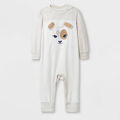 baby boy beige romper