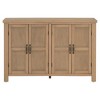 4-Door Storage Sideboard with Adjustable Shelves Pinewood Legs, Buffet Cabinet, CENGHU Entryway Table, Sofa Table for Living Room, Study - 2 of 4