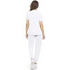 MediChic Womens 8-Pocket Scrubs Set- Mock Neck with 4-Pocket Jogger Scrub Pants - 3 of 4