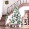 NicBex 9ft Unlit Snow Flocked Artificial Christmas Tree Hinged Full Tree with Branches for Home Office - 4 of 4