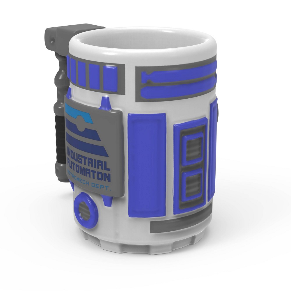 Star Wars Galaxy's Edge R2-D2 14oz Ceramic Sculpted Mug, 2 mugs