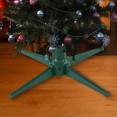 31-Inch Dark Green Metal Rotating Artificial Christmas Tree Stand
