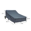 Summerset Shield Double Chaise Lounge Cover Ultimate Protection for Your Outdoor Furniture 71" x 84" x 42" Mercury - 2 of 4