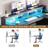 60Inch L Shaped Desk With Charging Station And File Drawer Modern Wood Computer Desk Game Desk Furniture For Home - 4 of 4