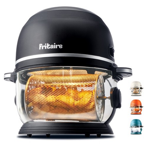 Fritaire Self-Cleaning Glass Bowl Air Fryer Orange