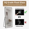 PAGED Full Length Mirror with LED Light, Wall Mounted Mirror, Illuminated Floor Mirror with Aluminum Alloy Thin Frame for Bedroom, Living Room - 3 of 4