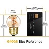 Runesay G40 Low Watt Light Bulb Edison LED Bulb 1W Equivalent to 10Watt Incandescent E26 Screw Base Led Bulbs, Non Dimmable (G40gs-2pack) - 2 of 4