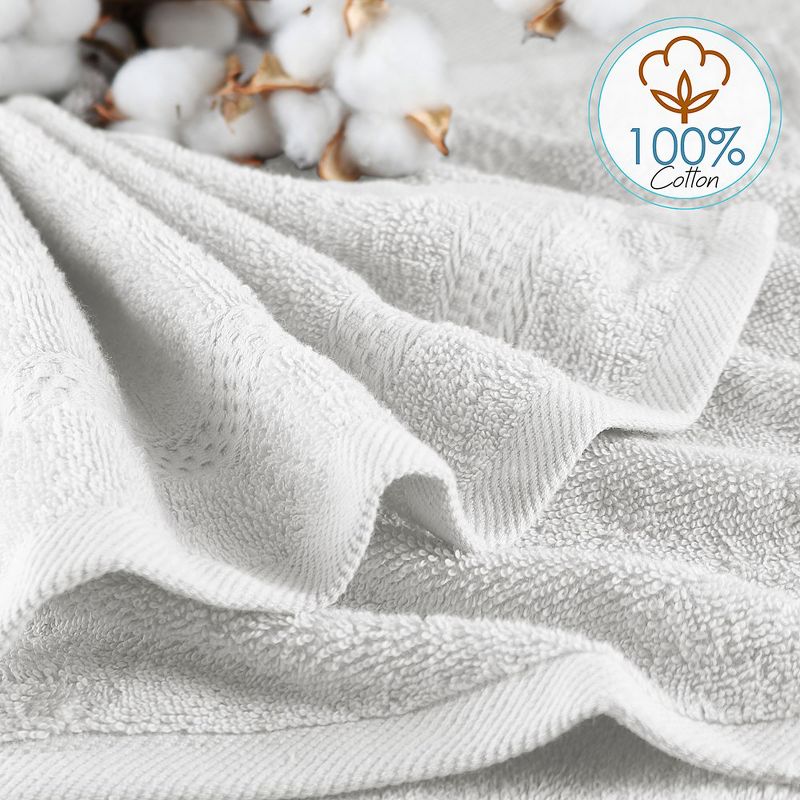 Hearth & Harbor 100% Cotton Towel Sets for Body and Face, 5 of 9
