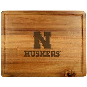 NCAA Nebraska Cornhuskers  Extra Large Acacia Cutting, Charcuterie Board - 1 of 4