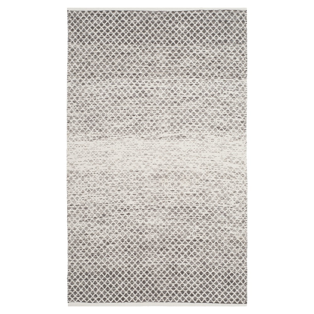 Light Gray/Ivory Geometric Flatweave Woven Accent Rug 3'x5' - Safavieh